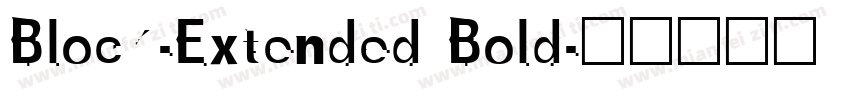 Block-Extended Bold字体转换
